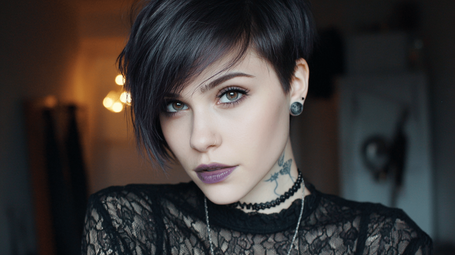 Asymmetrical Haircut goth