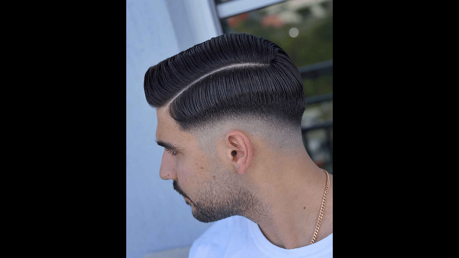 Blowout Fade with Hard Part
