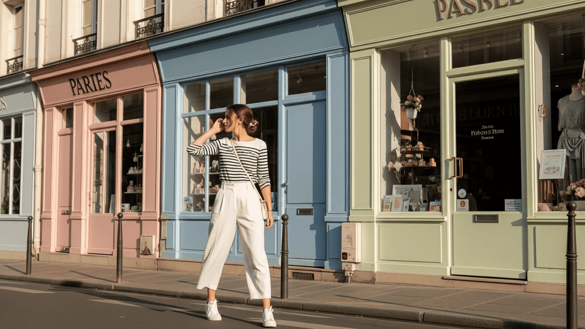 Breton Top with Wide-Leg Pants