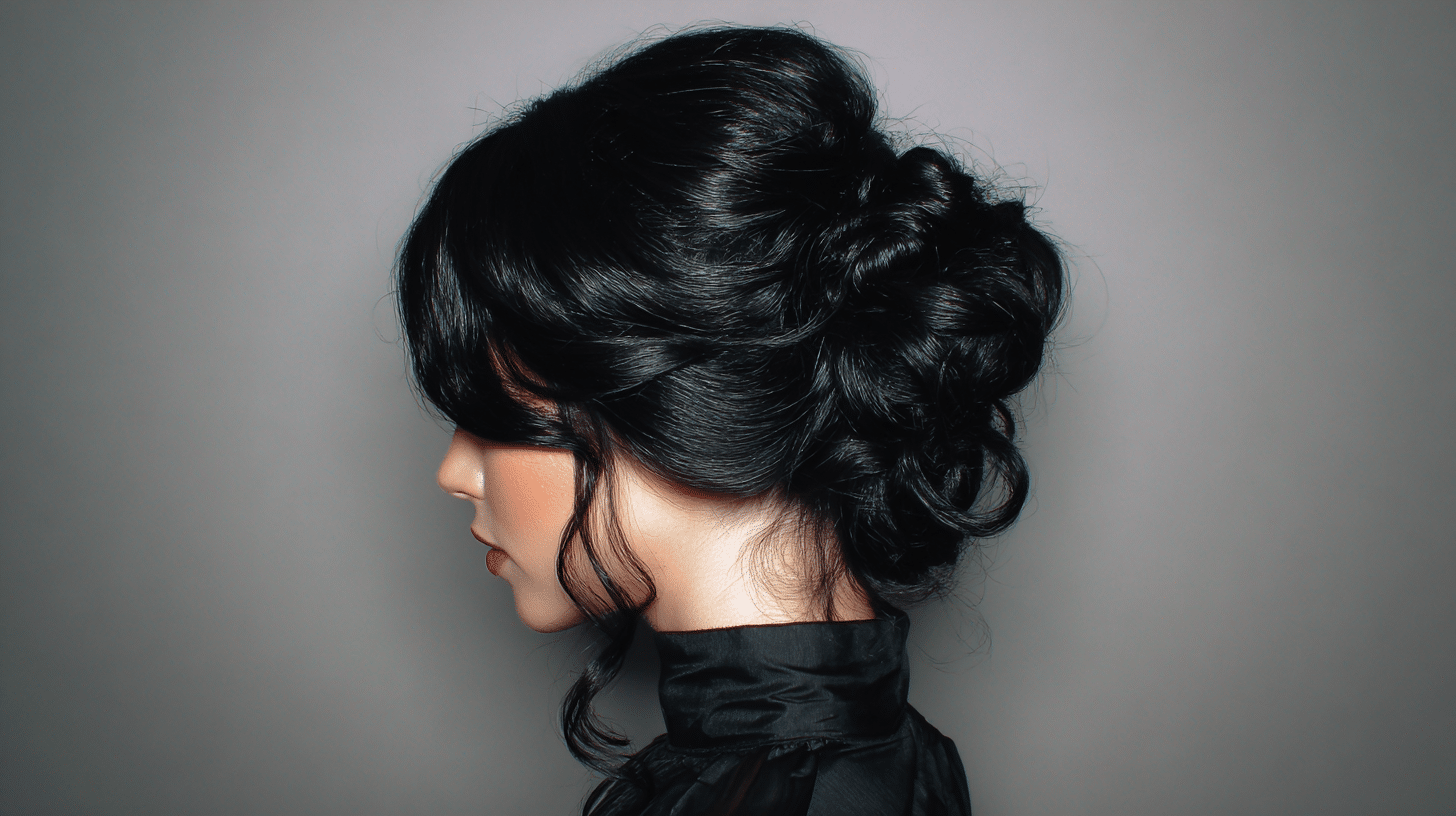 Loose Chignon Bun Goth