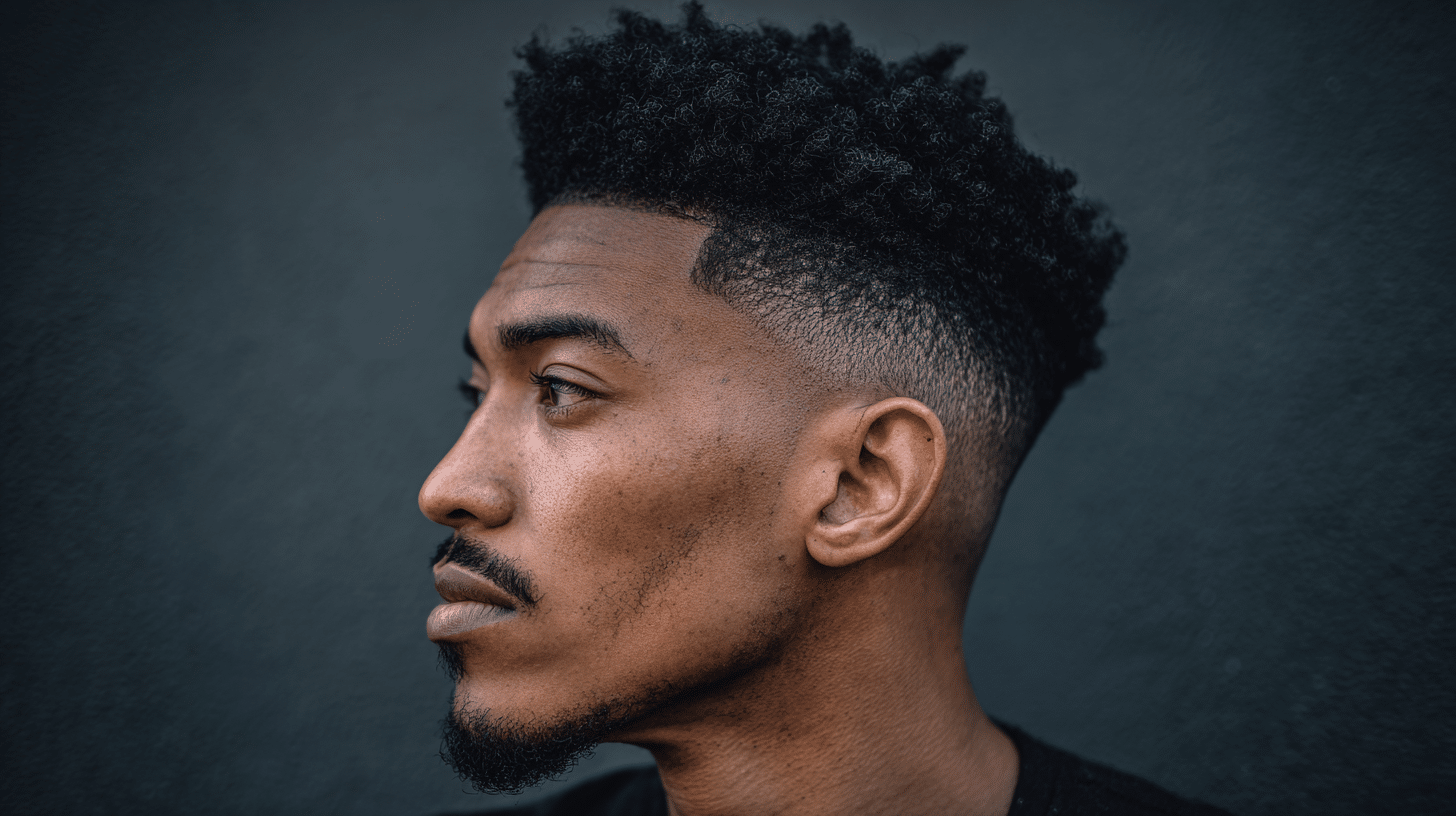 Mid-Taper Fade with Afro Top