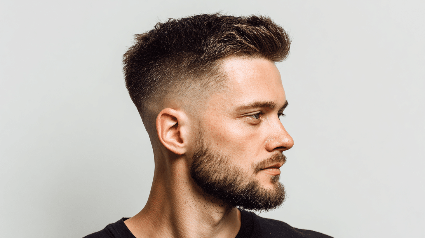 Mid-Taper Fade with Defined Hairline
