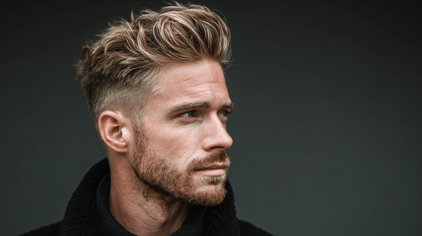 Mid-Taper Fade with Quiff