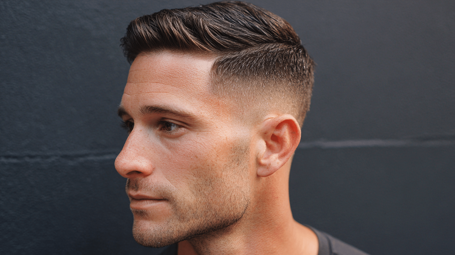 Mid-Taper Fade with Temple Fade