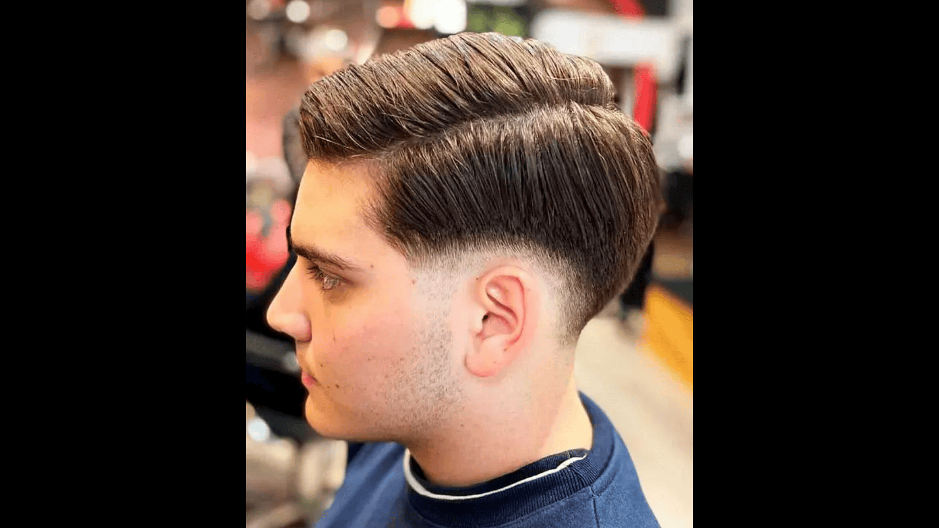 Side-Parted Blowout Taper
