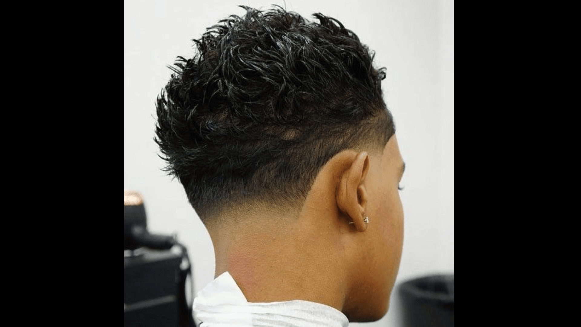 Spiky Blowout Taper Fade