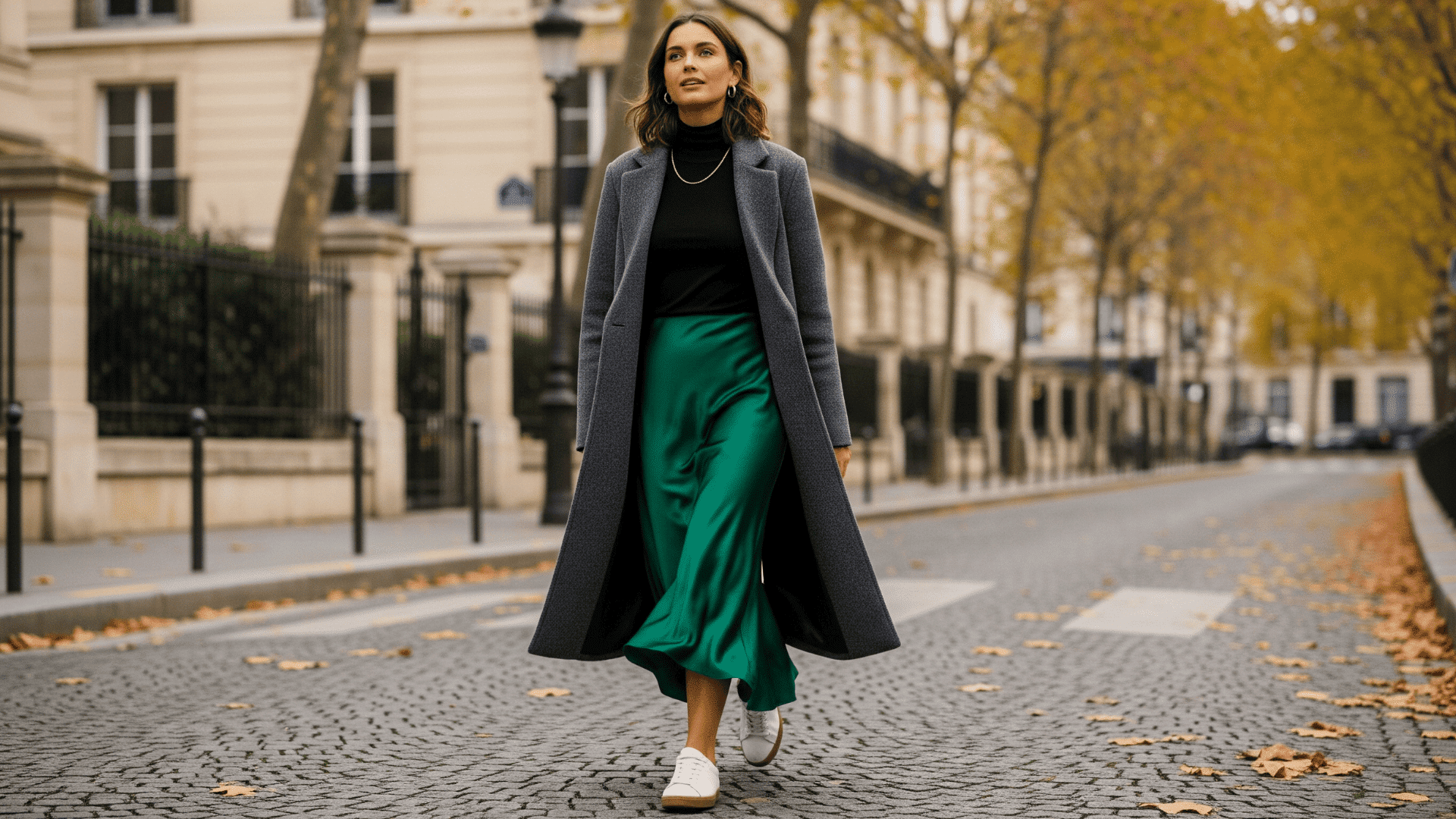 Turtleneck and Slip Skirt