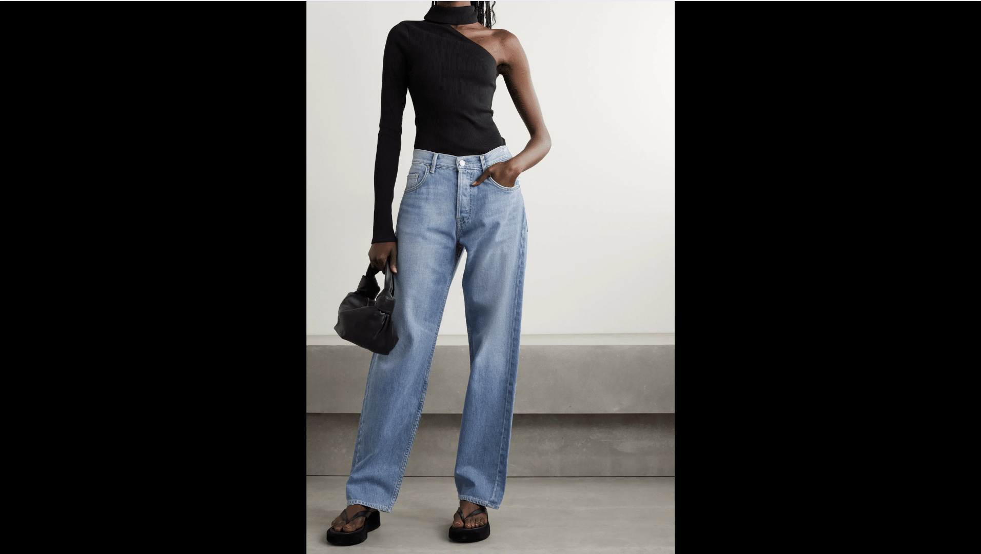 dramatic body type Straight-Leg Pants